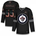 Winnipeg Jets #55 Mark Scheifele Black USA Flag Limited NHL Jersey