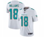 Miami Dolphins #18 Preston Williams White Vapor Untouchable Limited Player Football Jersey