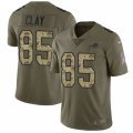Buffalo Bills #85 Charles Clay Limited Olive Camo 2017 Salute to Service NFL Jersey