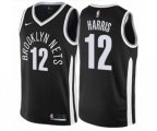 Brooklyn Nets #12 Joe Harris Authentic Black NBA Jersey - City Edition