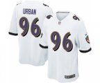 Baltimore Ravens #96 Brent Urban Game White Football Jersey