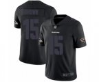 Baltimore Ravens #15 Marquise Brown Limited Black Rush Impact Football Jersey