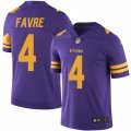 Minnesota Vikings #4 Brett Favre Elite Purple Rush Vapor Untouchable NFL Jersey