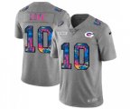 Green Bay Packers #10 Jordan Love Multi-Color 2020 NFL Crucial Catch NFL Jersey Greyheather