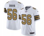 New Orleans Saints #56 DeMario Davis Limited White Rush Vapor Untouchable Football Jersey