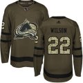 Colorado Avalanche #22 Colin Wilson Premier Green Salute to Service NHL Jersey
