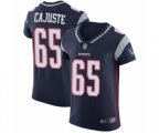 New England Patriots #65 Yodny Cajuste Navy Blue Team Color Vapor Untouchable Elite Player Football Jersey