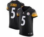 Pittsburgh Steelers #5 Joshua Dobbs Black Team Color Vapor Untouchable Elite Player Football Jersey