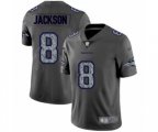 Baltimore Ravens #8 Lamar Jackson Limited Gray Static Fashion Football Jersey