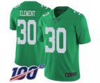 Philadelphia Eagles #30 Corey Clement Limited Green Rush Vapor Untouchable 100th Season Football Jersey