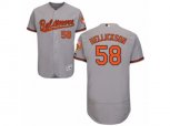 Baltimore Orioles #58 Jeremy Hellickson Grey Flexbase Authentic Collection MLB Jersey