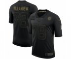 Pittsburgh Steelers #78 Alejandro Villanueva 2020 Salute To Service Limited Jersey Black