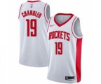 Houston Rockets #19 Tyson Chandler Authentic White Finished Basketball Jersey - Association Edition
