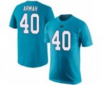 Carolina Panthers #40 Alex Armah Blue Rush Pride Name & Number T-Shirt