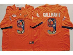 Clemson Tigers #9 Wayne Gallman II Orange Player Fashion Stitched NCAA Jersey