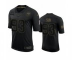 Tampa Bay Buccaneers #93 Ndamukong Suh Black 2020 Salute to Service Limited Jersey