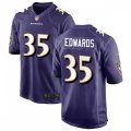Baltimore Ravens #35 Gus Edwards Nike Purple Vapor Limited Player Jersey