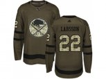 Adidas Buffalo Sabres #22 Johan Larsson Green Salute to Service Stitched NHL Jersey