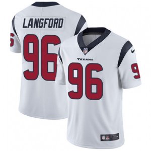 Houston Texans #96 Kendall Langford White Vapor Untouchable Limited Player NFL Jersey