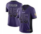 Baltimore Ravens #45 Jaylon Ferguson Limited Purple Rush Drift Fashion Football Jersey