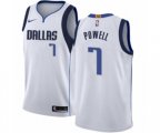Dallas Mavericks #7 Dwight Powell Authentic White NBA Jersey - Association Edition