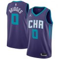Charlotte Hornets #0 Miles Bridges Jordan Brand Purple 2020-21 Swingman Jersey