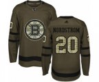 Adidas Boston Bruins #20 Joakim Nordstrom Authentic Green Salute to Service NHL Jersey