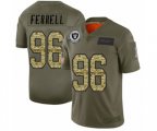 Oakland Raiders #96 Clelin Ferrell Olive Camo 2019 Salute to Service Limited Football Jersey