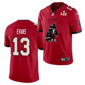 Tampa Bay Buccaneers #13 Mike Evans Nike Red 2021 Super Bowl LV Champions Alternate Logos Vapor Limited Jersey