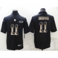 Philadelphia Eagles #11 A. J. Brown Black Statue of Liberty Limited Stitched Jersey