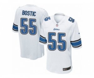 Detroit Lions #55 Jon Bostic Game White NFL Jersey