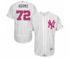 New York Yankees Chance Adams Authentic White 2016 Mother's Day Fashion Flex Base Baseball Player Jersey
