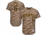 Pittsburgh Pirates #6 Starling Marte Camo Flexbase Authentic Collection MLB Jersey