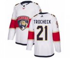 Florida Panthers #21 Vincent Trocheck White Road Stitched Hockey Jersey