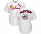 St. Louis Cardinals #46 Paul Goldschmidt Authentic White Team Logo Fashion Cool Base Baseball Jersey