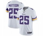 Minnesota Vikings #25 Alexander Mattison White Vapor Untouchable Limited Player Football Jersey