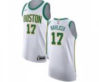 Boston Celtics #17 John Havlicek Authentic White Basketball Jersey - City Edition
