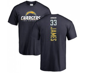 Los Angeles Chargers #33 Derwin James Navy Blue Backer T-Shirt