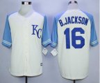Kansas City Royals #16 Bo Jackson Cream 2016 Official Cool Base Jersey