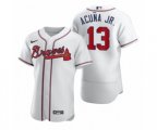 Atlanta Braves #13 Ronald Acuna Jr. Nike White 2020 Authentic Jersey