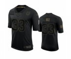 Indianapolis Colts #33 Roosevelt Nix Black 2020 Salute to Service Limited Jersey