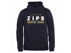 Akron Zips Midsize Arch Pullover Hoodie Navy Blue