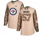 Winnipeg Jets #57 Tyler Myers Authentic Camo Veterans Day Practice NHL Jersey