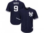 New York Yankees #9 Roger Maris Replica Navy Blue Alternate MLB Jersey