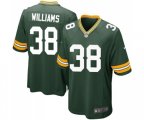 Green Bay Packers #38 Tramon Williams Game Green Team Color Football Jersey