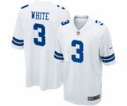 Dallas Cowboys #3 Mike White Game White Football Jersey