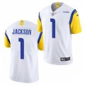 Los Angeles Rams #1 DeSean Jackson 2021 Nike White Modern Throwback Vapor Limited Jersey
