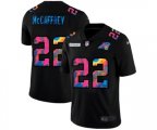 Carolina Panthers #22 Christian McCaffrey Multi-Color Black 2020 NFL Crucial Catch Vapor Untouchable Limited Jersey
