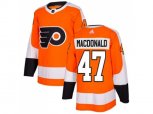 Adidas Philadelphia Flyers #47 Andrew MacDonald Orange Home Authentic Stitched NHL Jersey