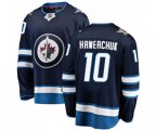 Winnipeg Jets #10 Dale Hawerchuk Fanatics Branded Navy Blue Home Breakaway NHL Jersey